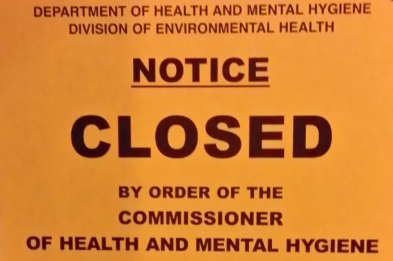 Health Department DOH Closure