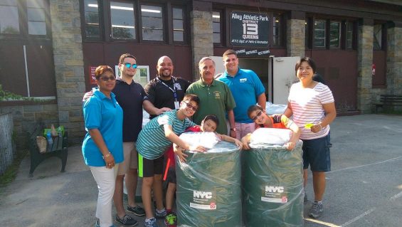 A Rain barrel Giveway held in Middle Village