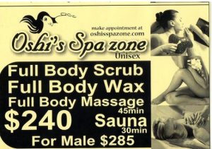 Oshi's Spa Zone