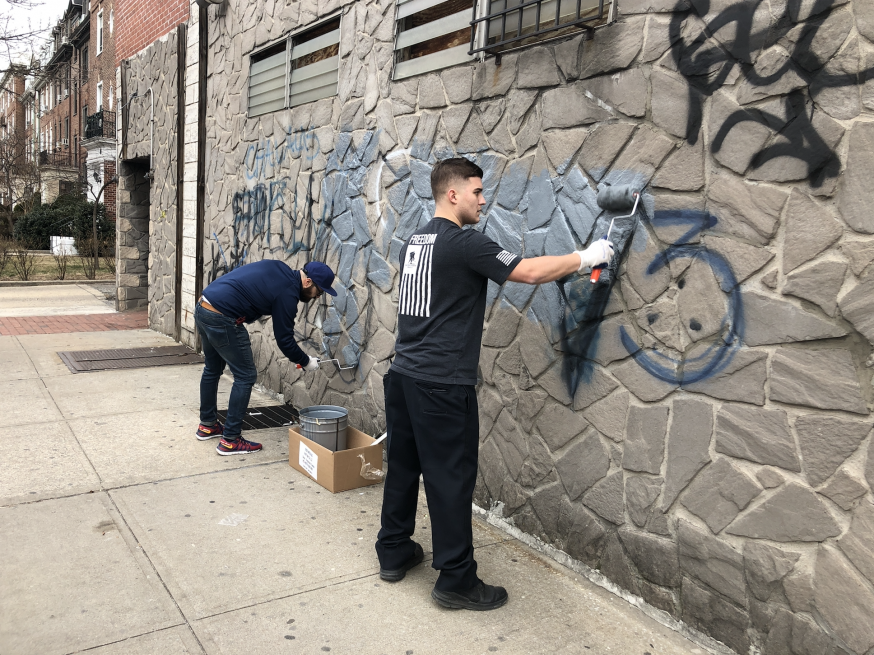 Gang Related Graffiti To Be Removed Wednesday 48 Buildings To Be Cleaned Jackson Heights Post
